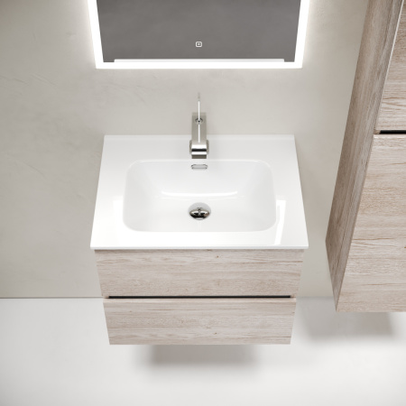 Тумба под раковину Sancos Urban UR60EG 60х50 подвесная цвет коричневый